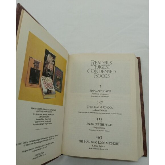 1988 Reader's Digest Condensed 1st Ed HC Leather Gilt Vtg NM Fiction - Picture 11 of 13